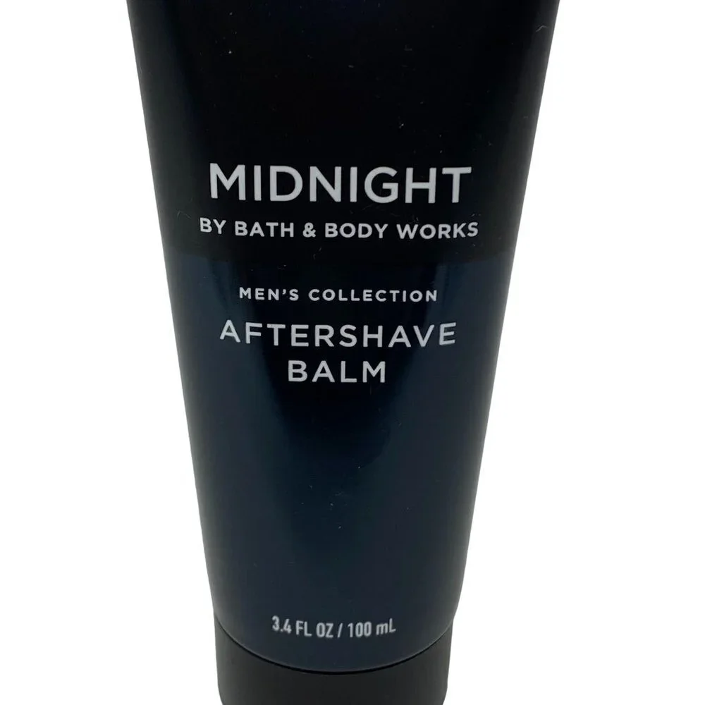 Bath & Body Works Men's Collection MIDNIGHT Aftershave Balm 3.4 Fl Oz